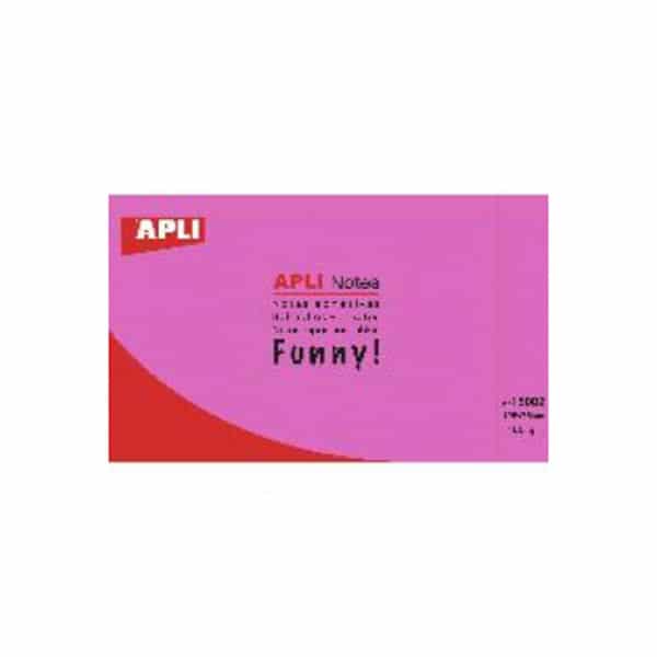 APLI NOTES FUNNY PINK 125X75MM