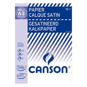 CALQUE CANSON SATIN 90GR A3 POCHETTE DE 10