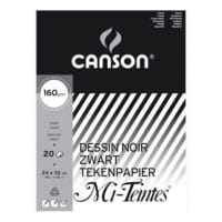 MI-TEINTE CANSON NOIR 24/32CM 20FLS