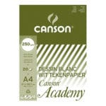 ACADEMY CANSON A4 250GR 20FLS BLANC