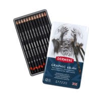 CRAYON DERWENT DESIGNER SET 12 MEDIUM 6B-4H