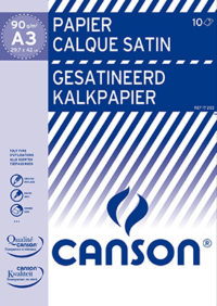 CALQUE CANSON SATIN 90GR A3 POCHETTE DE 10