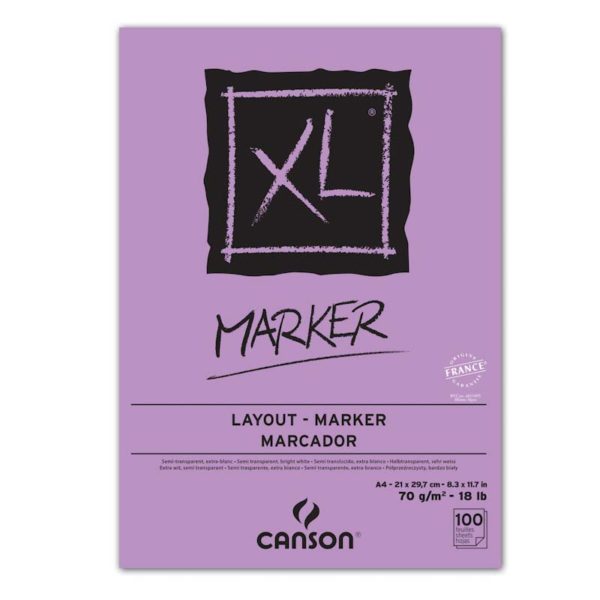 XL MARKER CANSON A4 70GR 100FLS