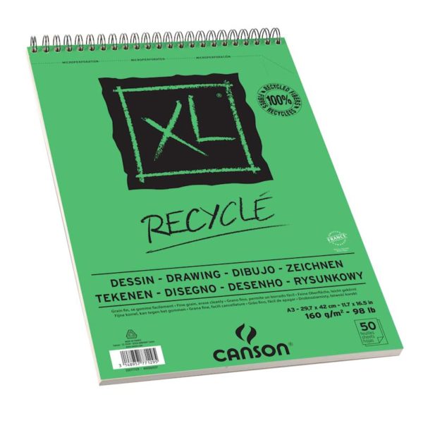 XL RECYCLED CANSON 160GR A3 50FLS SPIRALE