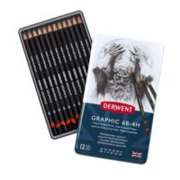 CRAYON DERWENT DESIGNER SET 12 MEDIUM 6B-4H