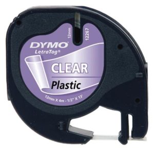 Dymo LetraTAG ruban plastique 12 mm