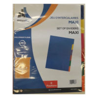 INTERCALAIRE OFFICEPLAST POLYPRO 6 POSITIONS MAXI