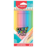 CRAYON COULEUR MAPED PEPS PASTEL /12 BTE CARTON